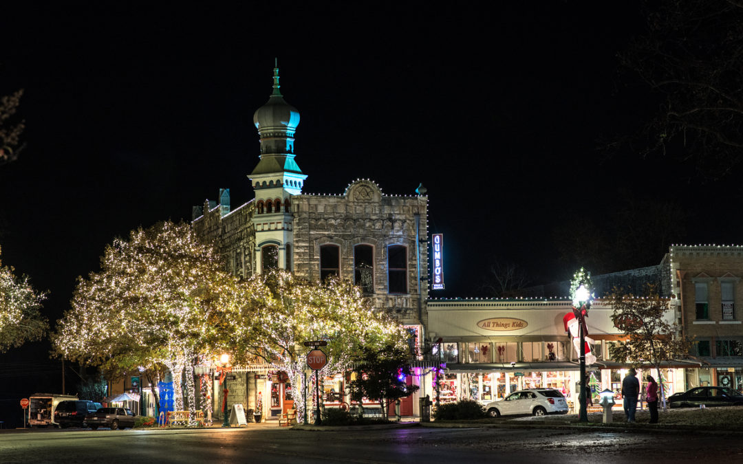 Building at night