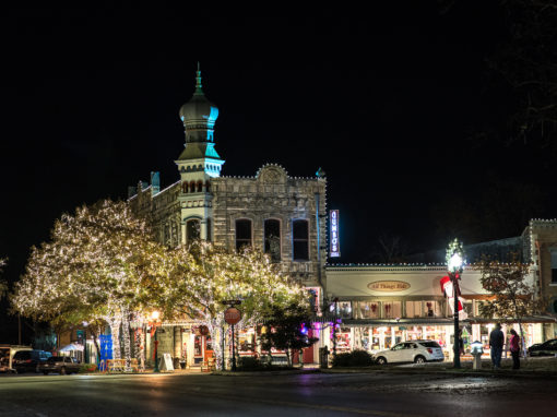 Building at night